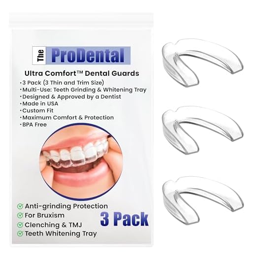 ProDental Thin and Trim Mouth Guard for Grinding Teeth – 3 Pack, Made in USA, Night Guard for Bruxism - Teeth Clenching, Use as Customizable Teeth Whitening Tray