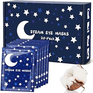Steam Eye Mask 20 Packs Warming Eye Mask Self Heating Eye Mask Sleep Mask Heated Eye Mask for Dry Eyes Fatigue Great Gift for Students Adult
