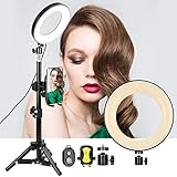 【USOS MÚLTIPLES】Luz extra perfecta para maquillaje, transmisión en vivo, grabación de video, enseñanza en línea, manicura, tatuaje de cejas, peinados, fotos selfie, filmaciones, vlogging de paisajes oscuros, etc.
