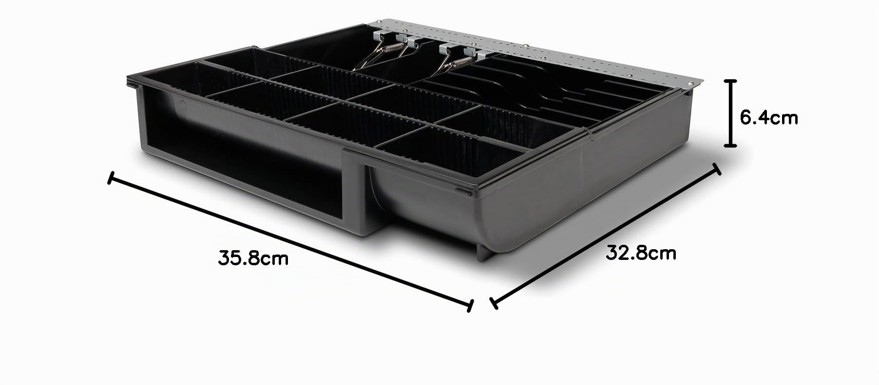 Safescan 4141T2 verstellbarer Kassenladeneinsatz zur Optimierung Ihrer Kassenschublade - mit 6 Fächern für Scheine und 8 für Münzen - kompatibel mit der Safescan SD-4141 und HD-4141S Kassenlade