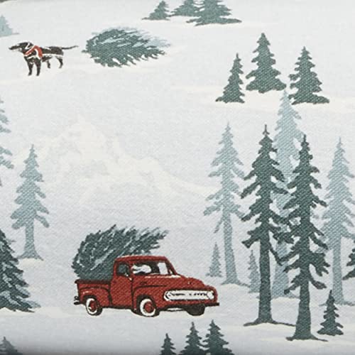 Image of Eddie Bauer - King Sheets, Cotton Flannel Bedding Set, Brushed For Extra Softness, Cozy Home Decor (Tree Farm, King)