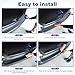 Rear Bumper Guard Protector for Car, Universal Carbon Fiber Scratch-Resistant Non-Slip Trunk Door Entry Sill Protector for (47.24 * 3.14)