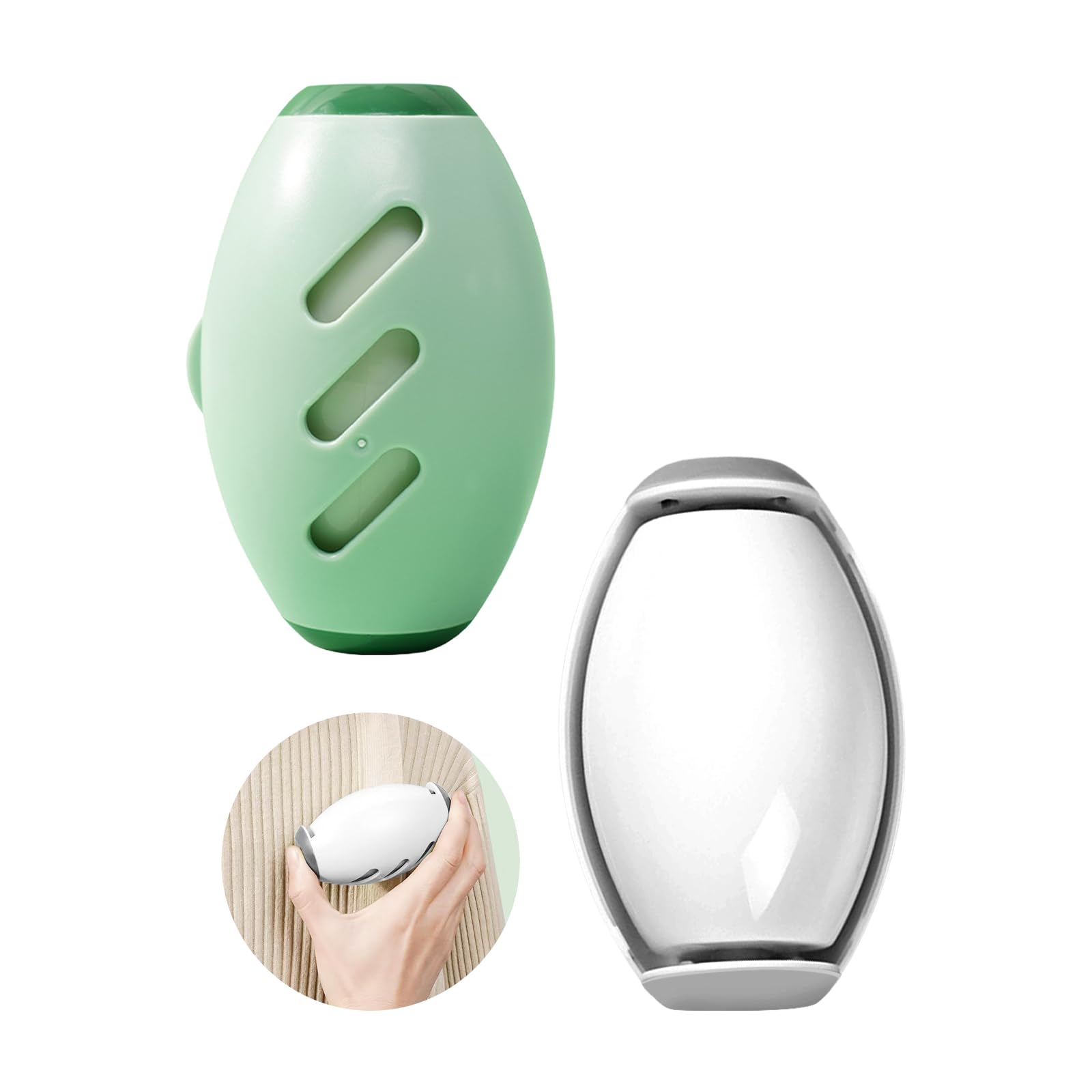 Paquete de 2 bolas de gel lavables y reutilizables para pelusas sobre la marcha, mini rodillo de pelusa portátil de viaje, herramienta de eliminación de pelo de perros, mascotas, gatos, para