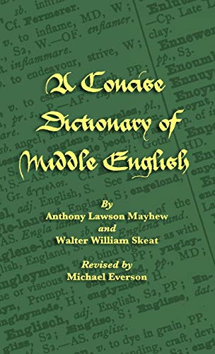 A Concise Dictionary Of Middle English