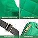 Women Puffer Tote Bag With Top Handle Lightweight Handmade Waterproof Nylon Puffy Shoulder Bag Dupe Purse For Gym Work Travel Overnights Weekend Trips.(Green)