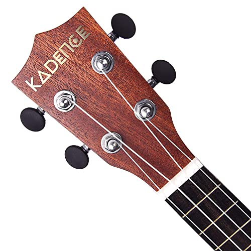 Image of Kadence Concert Sized Ukulele 24inch With Bag, Strings, Strap, Picks, Capo and Tuner (Saple Wood With Binding)