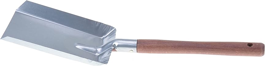 Galvanised Coal Shovel, 44 cm, Charcoal Spoon, Fireplace Shovel, Ash Shovel, Food Shovel, Stove Shovel, Dustpan