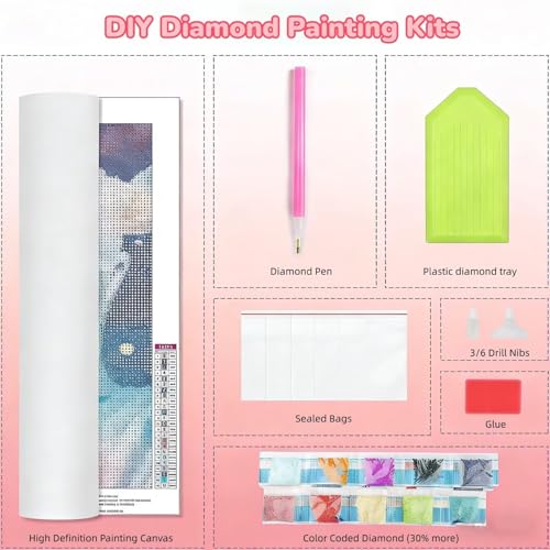 Diamond Painting Papillon 100x200cm : Sublimez Votre Salon avec une Mosaïque Murale 5D DIY - 5