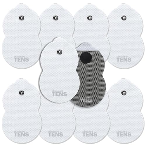 Image of Discount TENS Pads Compatible with Omron, 3.23 x 1.89 Inch, 10 Pack | Superior gel with metallic grid, long-lasting latex-free hydrogel, flexible comfort, even current flow, strong skin adhesion