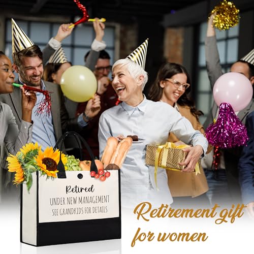 Afterprints Retirement Gift for Woman, Retired Tote Bag, Retirement Gifts for Women 2025, Funny Retirement Canva Bag, Retirement Gifts for Coworker, Nurse, Grandma, Friend, Teacher2