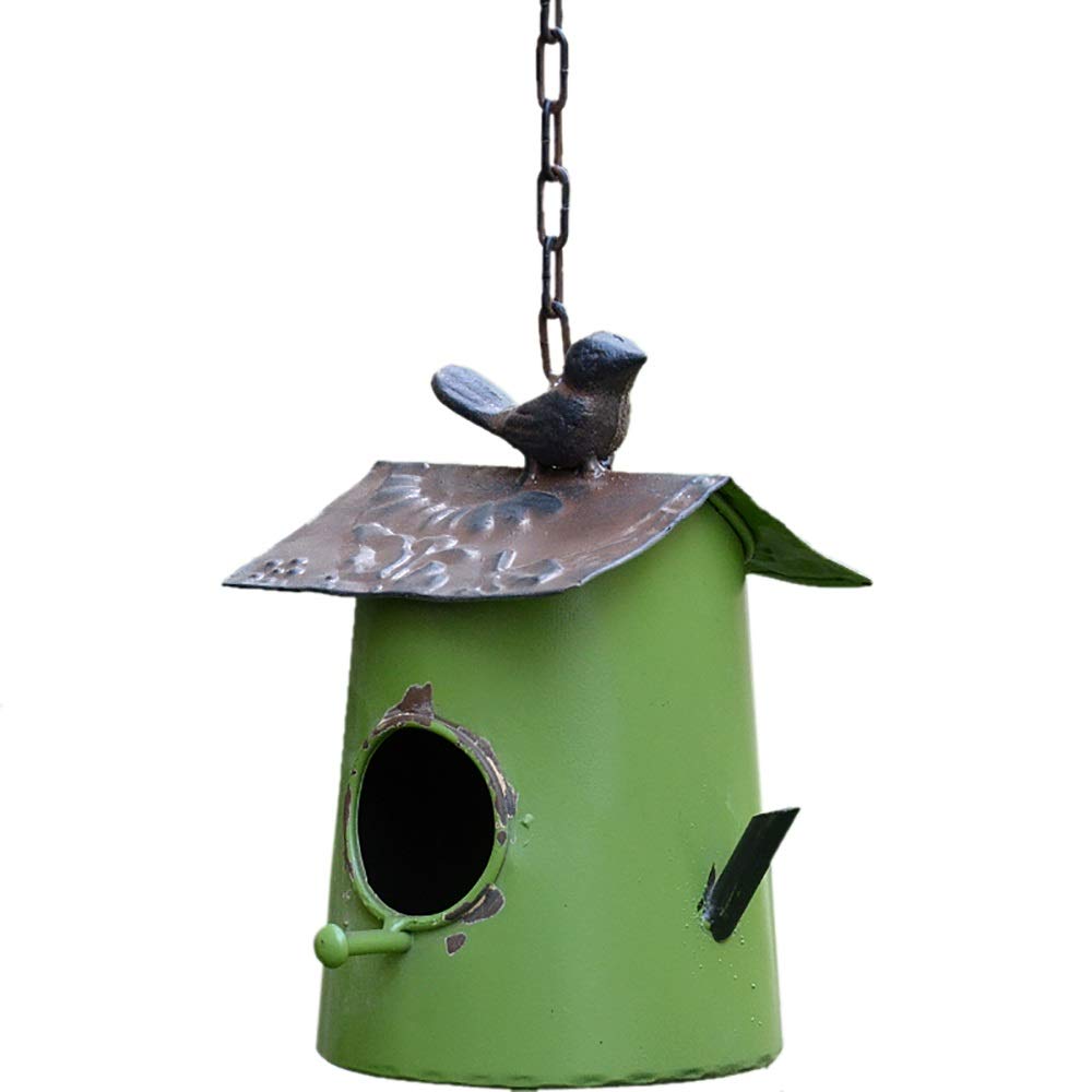 Vogelhaus Aus Kunstharz – Hängend, Wasserdicht, Mit Hängekette, 19x16 Cm, Für Garten & Terrasse