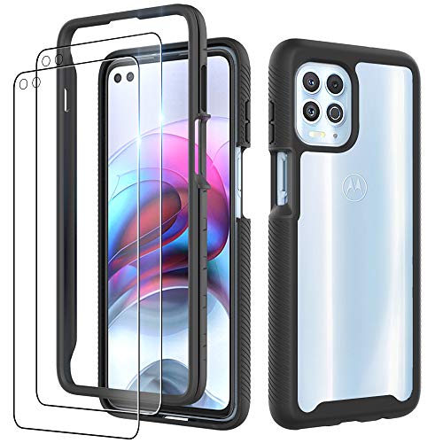 Dzxouui for Moto Edge S Case,Moto G100 Case,Heavy Duty Shockproof Bumper Clear TPU Cover Phone Cases for Motorola Moto Edge S/Motorola Moto G100(XK-Black)