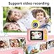 40-MP-Kinderkamera, Intelligentes Flip-Objektiv, 2-Zoll-IPS-Bildschirm, Timer-Funktion, ABS-Material, 400-mAh-Akku, Typ-C-Ladeschnittstelle, MP3-Player, Verschiedene Spiele