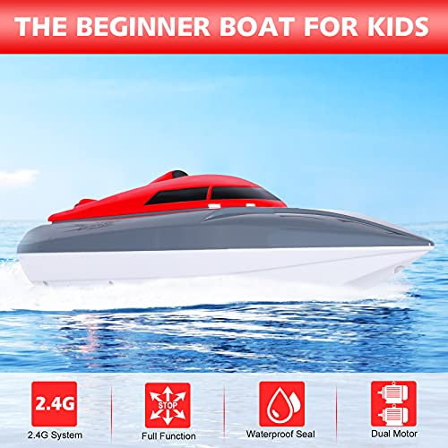 image for Cyiecw RC Boat, Remote Control Boat for Adults Kids Pools and Lakes Bo