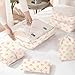 KPX 8 Set Packing Cubes for Travel, Luggage Packing Organizers Accessories Large Toiletries Bag for Clothes Shoes Cosmetics (8Set-Pink Bow)