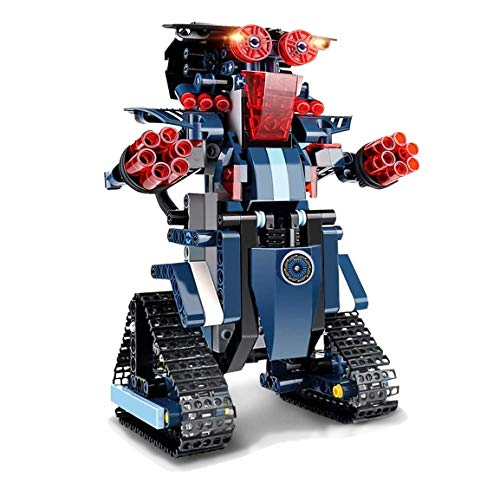Bloque de Construcción Robot para Niños, 349 piezas Bloques DIY Montaje Robot RC 2.4GHz Recargable Juguetes de Control Remoto Educativo Juguetes Creativos de Robot Bricolaje Mejor Regalo para Niños