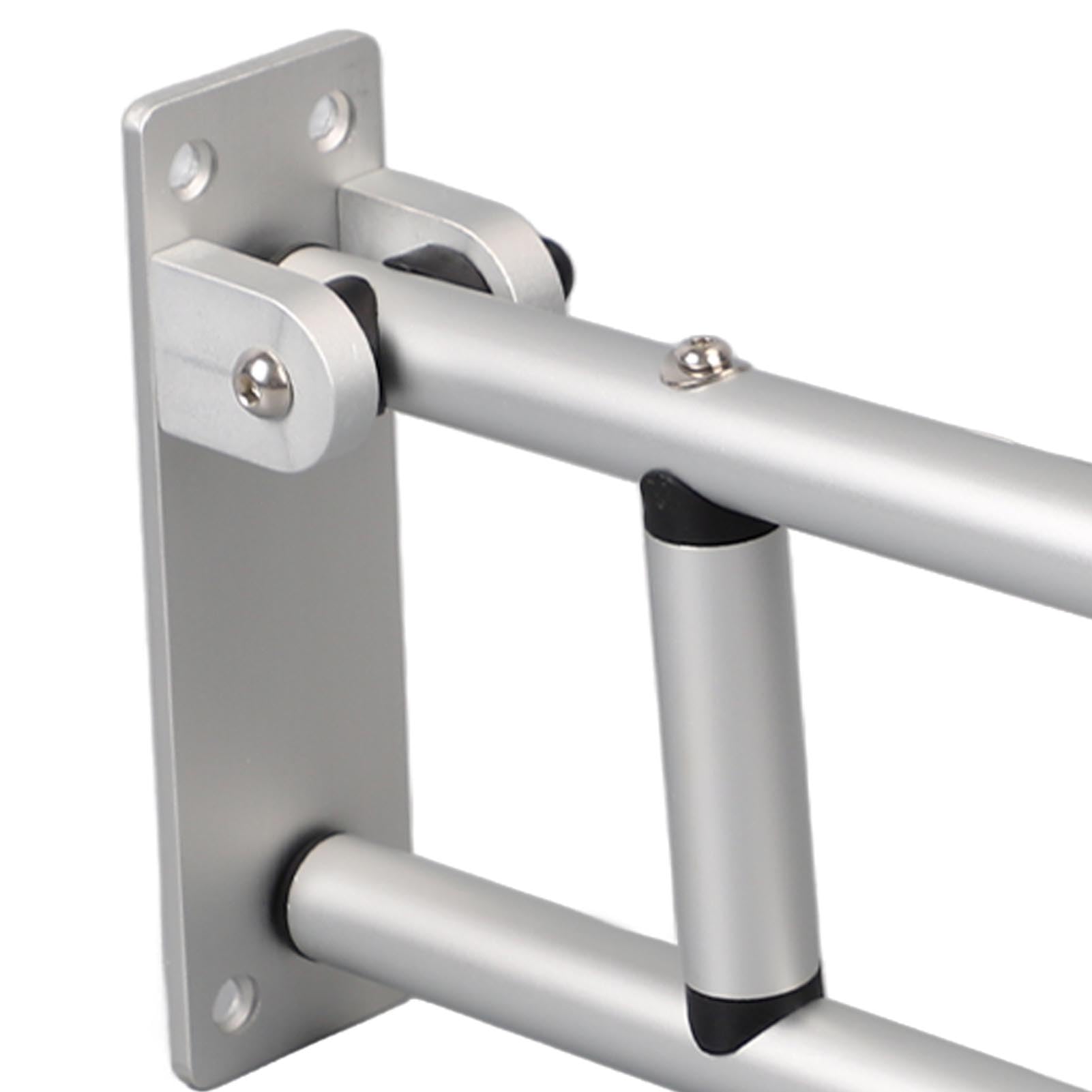 Barras de Agarre Abatibles, Seguridad de Baño de Aluminio Duradera para Personas Mayores y Lesionadas, 23,6 Pulgadas de Largo (YC1215B)