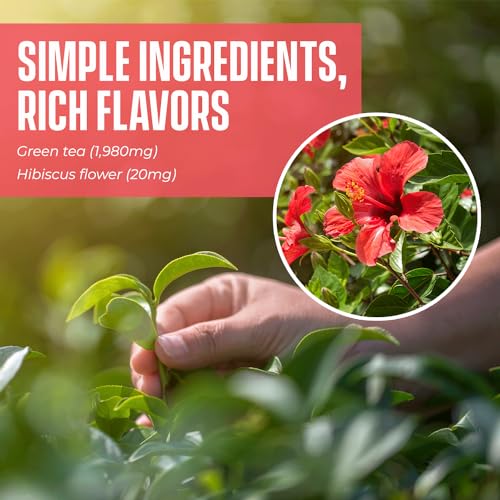 Kiss Me Organics Green Tea With Hibiscus Flower thumb #3