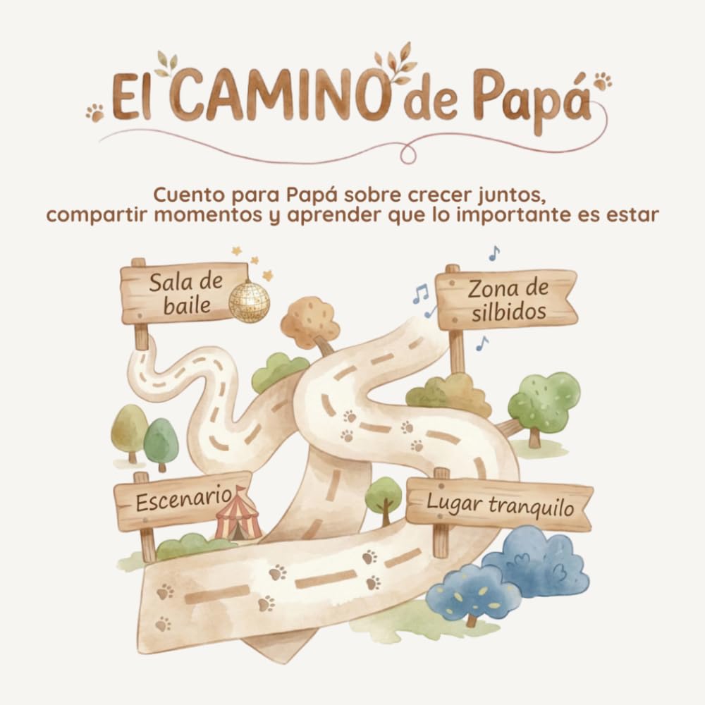 El camino de Papá: Cuento para papá sobre crecer juntos, compartir momentos y aprender que lo importante es estar