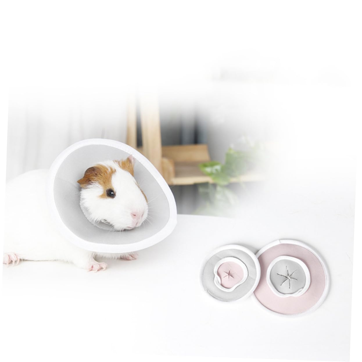 GALPADA 1Pc Elizabeth Neck Collar for Small Breed Pets Protective Ring for Guinea Random Color and After Injury Protection