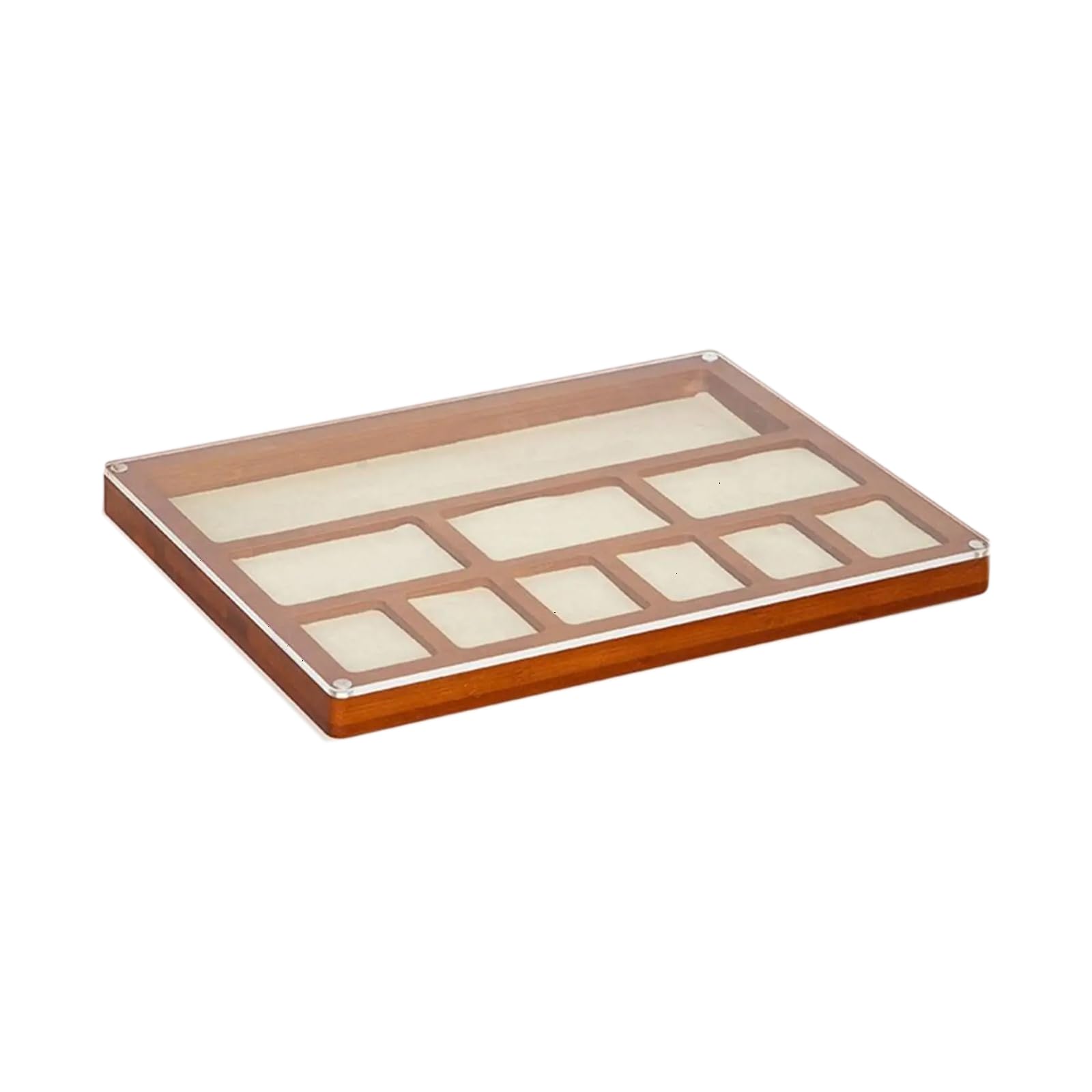 Qsvbeeqj Multi Compartment Bead Tray Jewelry Craft Tray With Lid And Multiple Compartments For Designers