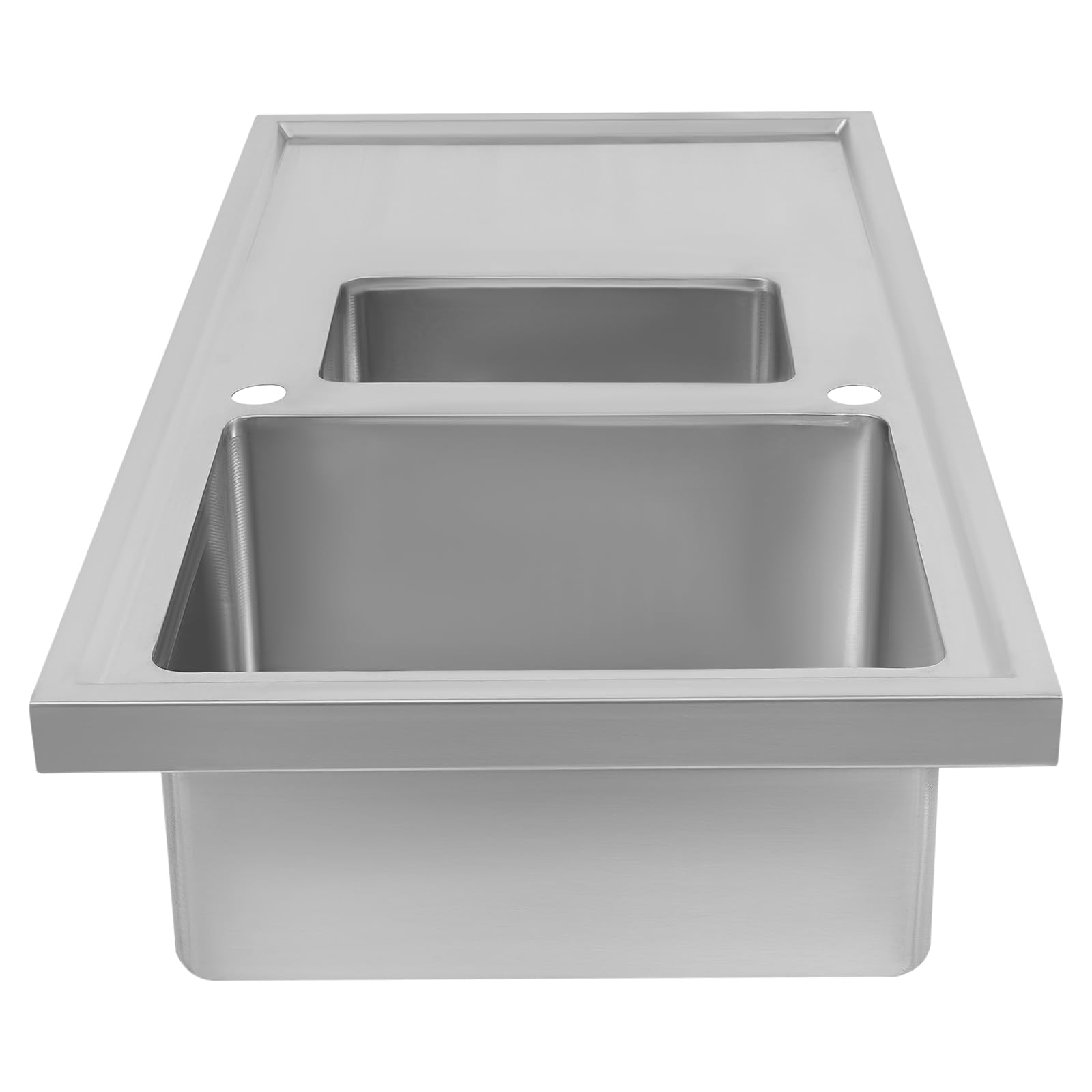 Fregadero empotrable de acero inoxidable 1,5, fregadero de acero inoxidable con escurridor, fregadero de cocina con orificio para grifo, fregadero de acero inoxidable para restaurantes, bares, hoteles