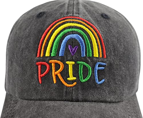 Gorra de béisbol bordada Pride Rainbow para hombre y mujer miniatura 3