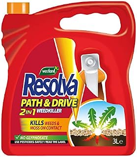 Resolva 20300516 Path & Drive Ready to Use Weed Killer 3L, Natural