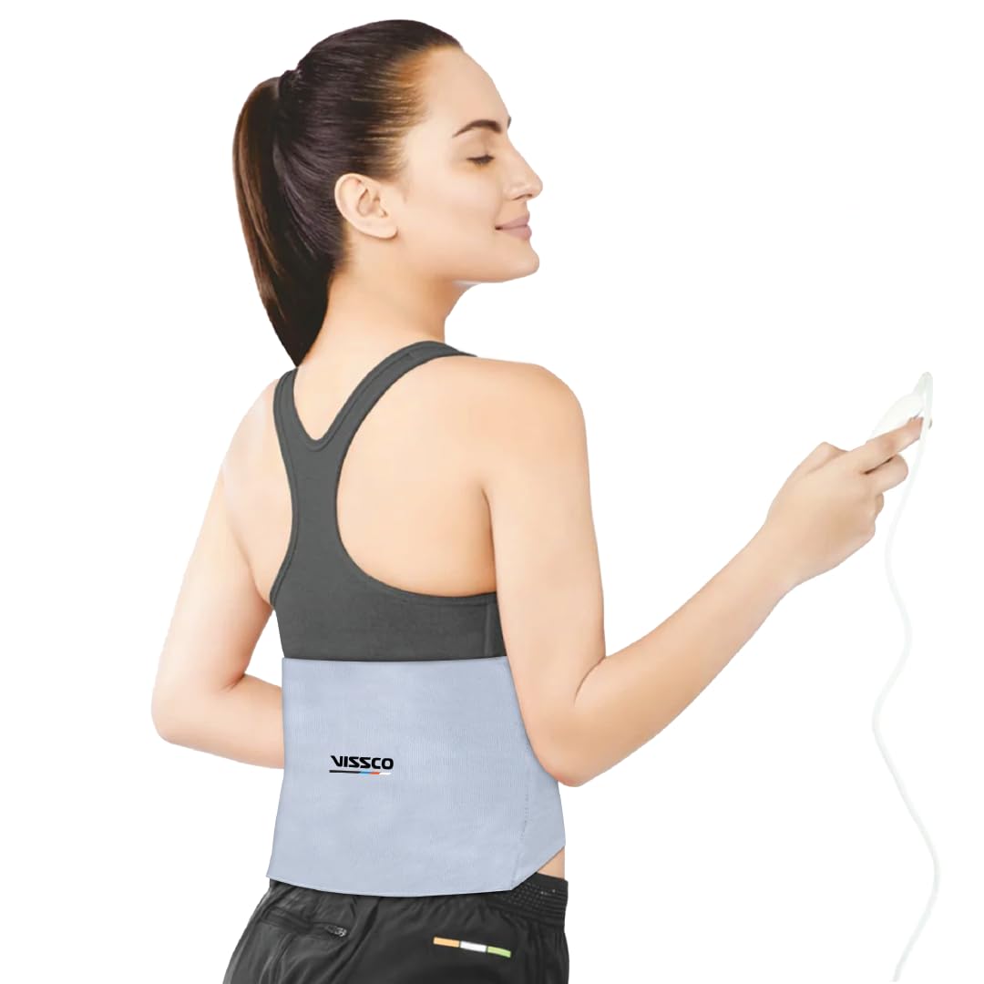 Vissco Heating Belt (Ortho), Provides Heat Therapy to Soothe Sore Muscles, Decreases Joint Stiffness & Relieves Pain (Grey)-image-45