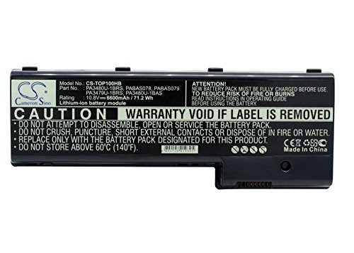 Batteria Toshiba Satellite P100-352 accumulateur portable 6600 mAh