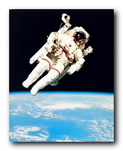NASA Astronaut in Space Educational and Motivational Wall Decor Art Print...