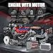Mavo brix V8 Engine Building Set, Model Kit for Adults, Build Your Own MOC Mini V8 Engine Model Toy with Motor, Display, Home Office Decor, Ideal Gift, 1189PCS