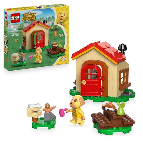 LEGO Animal Crossing La Maison Douillette de Mirza - Jouet de Construction - Minifigurine, Piano, Table de Pique-Nique & Accessoires Nourriture - Cadeau Fille, Garçon, Fans de Jeux Vidéo 6 Ans 77058