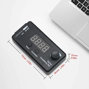 Digital Servo ESC Mini Consistency Tester DC 4.8-6V 3 Mode Servo Motors Steering Gear Measruement for RC Helicopter Car Tool