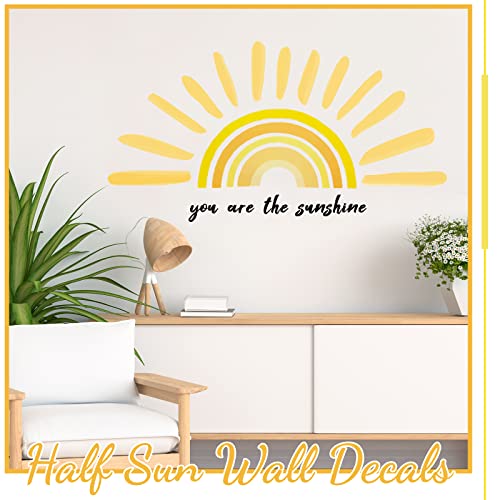 Vinilo decorativo sol medio boho 42 x 18 pulgadas miniatura 4