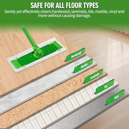 Image of 48 Count Heavy Duty Wet Pad Refills, Compatible with Swiffer Sweeper Mop & Clorox Mop, Disposable Unscented Wet Mopping Cloths for Multi-Surface Floor Cleaning