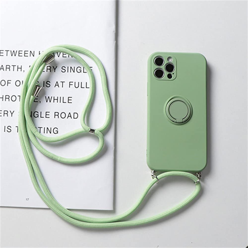 Coque cordon iPhone 8 vert avec lanière crossbody pour voyage - 5