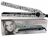 RoyalCraft Luxury Wild Collection - Professional Ceramic Tourmaline Flat Iron Hair Straightener in Classic Zebra Style