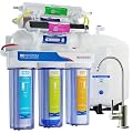 Max Water 11 Stage 50 GPD (Gallon Per Day) RO (Reverse Osmosis) + U - V & pH Alkaline (5 in 1) Under Sink Water Filter System for Drinking