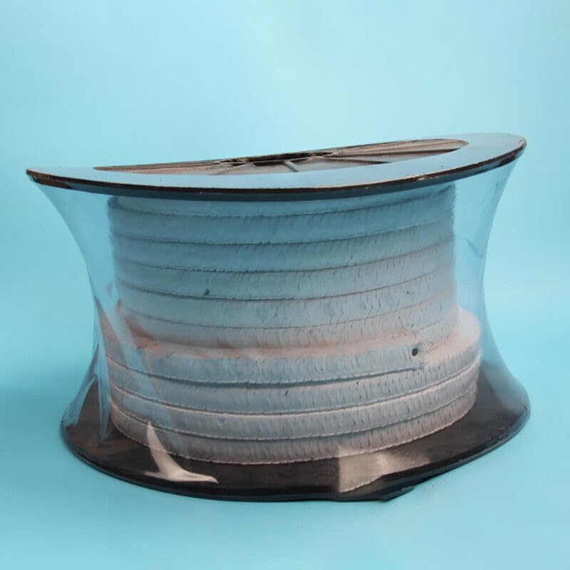 PTFE Sealing Strip PTFE Gland Packing Rope Oil-Free Corrosion-Resistant 4mm~30mm (20mm*20mm,Length1M)