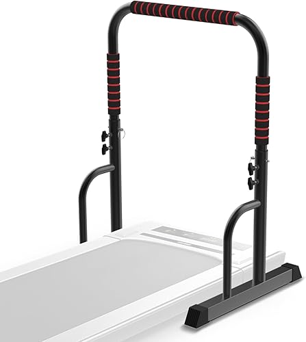 Solo mango ajustable para paseador, 19.7 pulgadas de ancho, altura máxima de 46 pulgadas, negrorojo