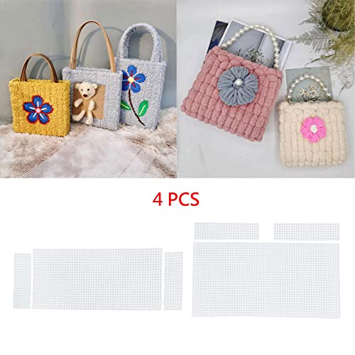hifrom Plastic Canvas Mesh Linen Sheets, 4pcs, ART_CRAFT_KIT, Foldable, for Sewing Projects 20x33 cm or 21x30 cm - Image 2
