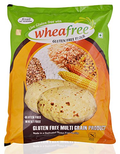 Image of Wheafree Gluten Free Flour (5kg) Certified Gluten Free & Wheafree Gluten Free Sorghum Sooji (Pack of 2 x 400g Each)