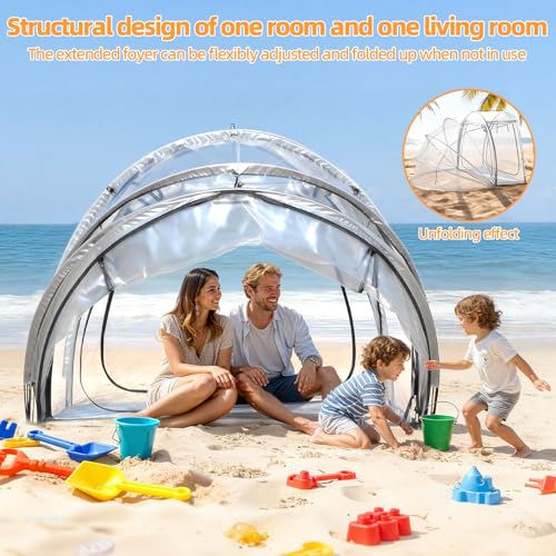 Carpa transparente burbuja para 4 personas miniatura 3