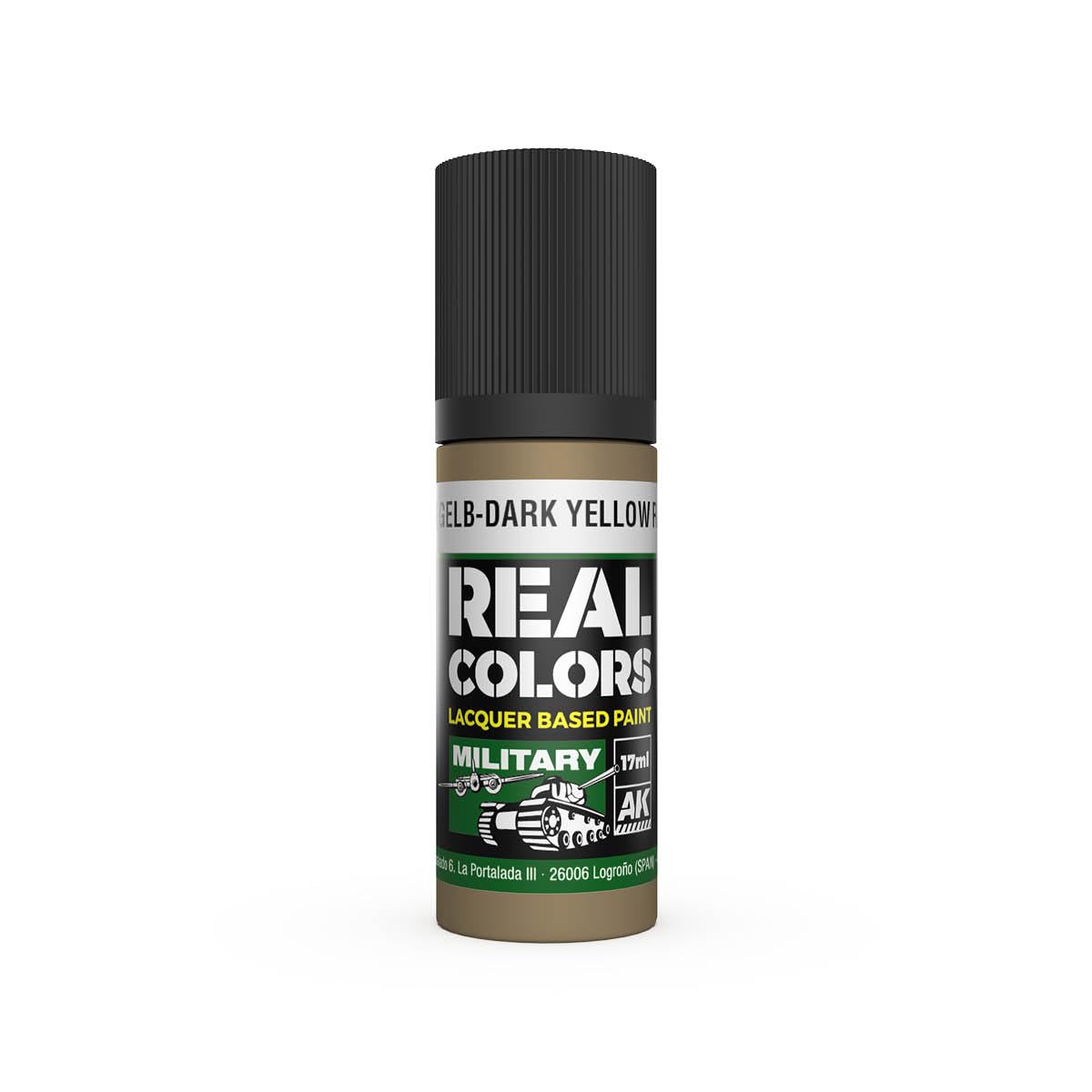Ak Interactive Yellow Ak Real Colors Rc859 Dunkelgelb-Dark Ral 7028 (17Ml) (Old Rc060)