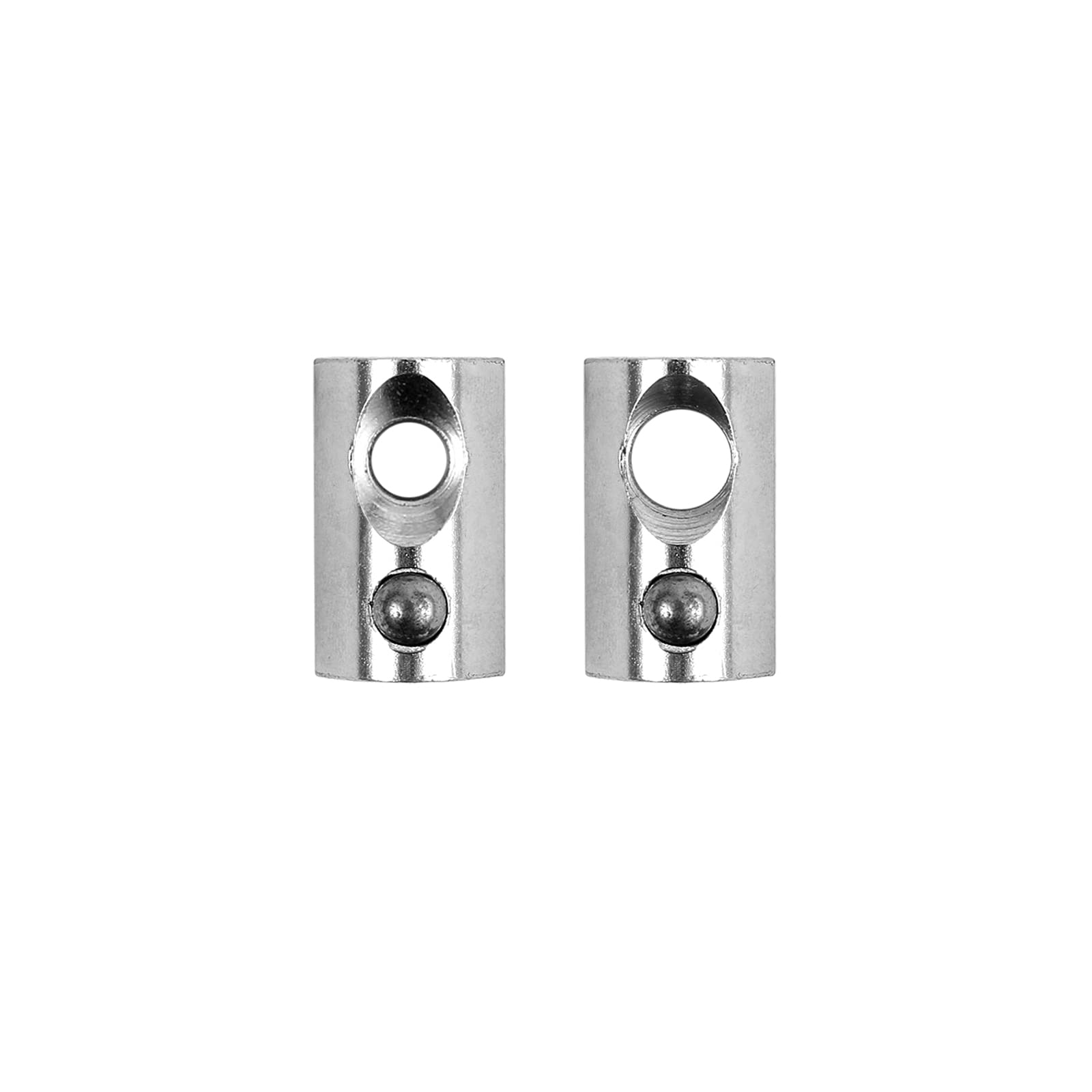 GETLITOOL 100x Nutensteine mit Zentrierung Kugel M8, Aluprofil 4040 Nut 8 Hammermutter, einschwenkbar Nutmuttern mit Kugel schwer Typ I, Stahl verzinkt für Euro-Standard 4040 4080 Aluminium Profilen