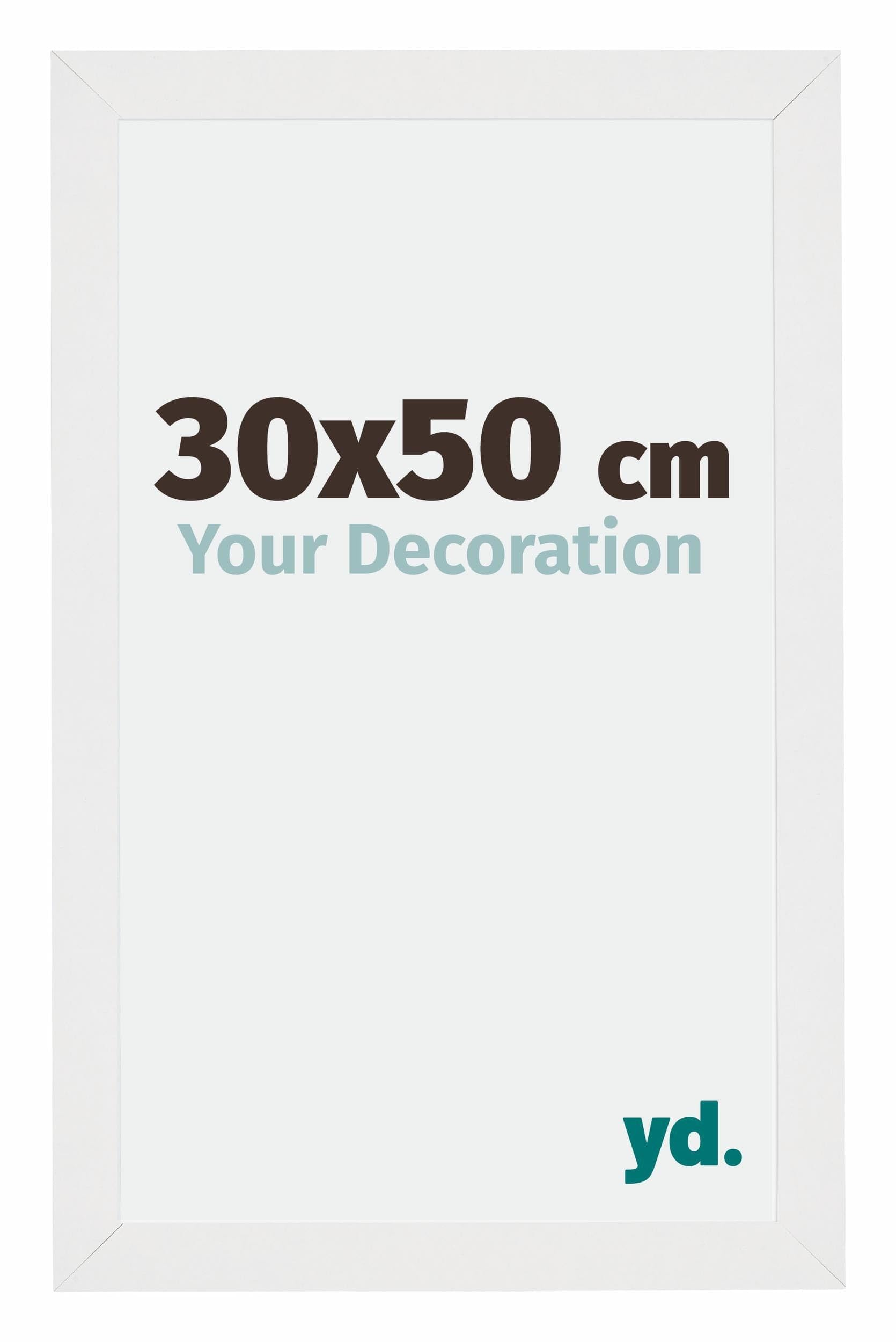 Your Decoration - Picture Frame 30x50 cm - White High Gloss - Decorative Wall Frame in MDF with Antireflection - Frame 30x50 - Mura — image 1