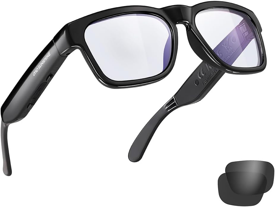 Smart Glasses,Polarized Sunglasses with Bluetooth Speaker,Athletic/Outdoor UV Protection and Voice Control,Unisex