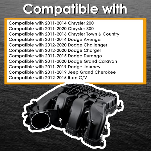 Colector de admisión 3.6L V6 para Dodge RAM y Chrysler, reemplazo 05184693AE 3