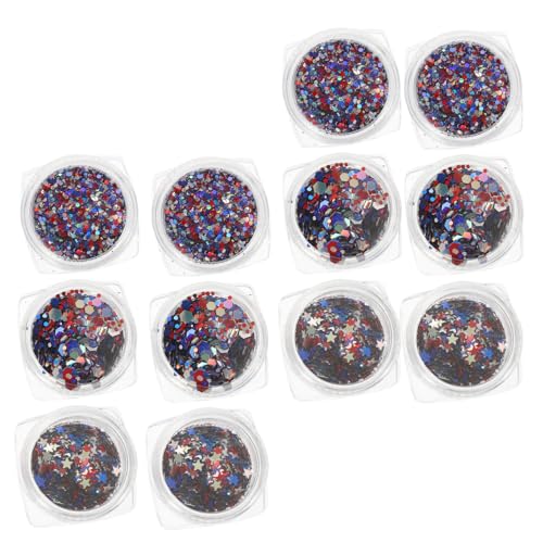 VICASKY 2sets Nail Stars Nail Glitters Sequins Decors Easy DIY Manicure Decorations *2